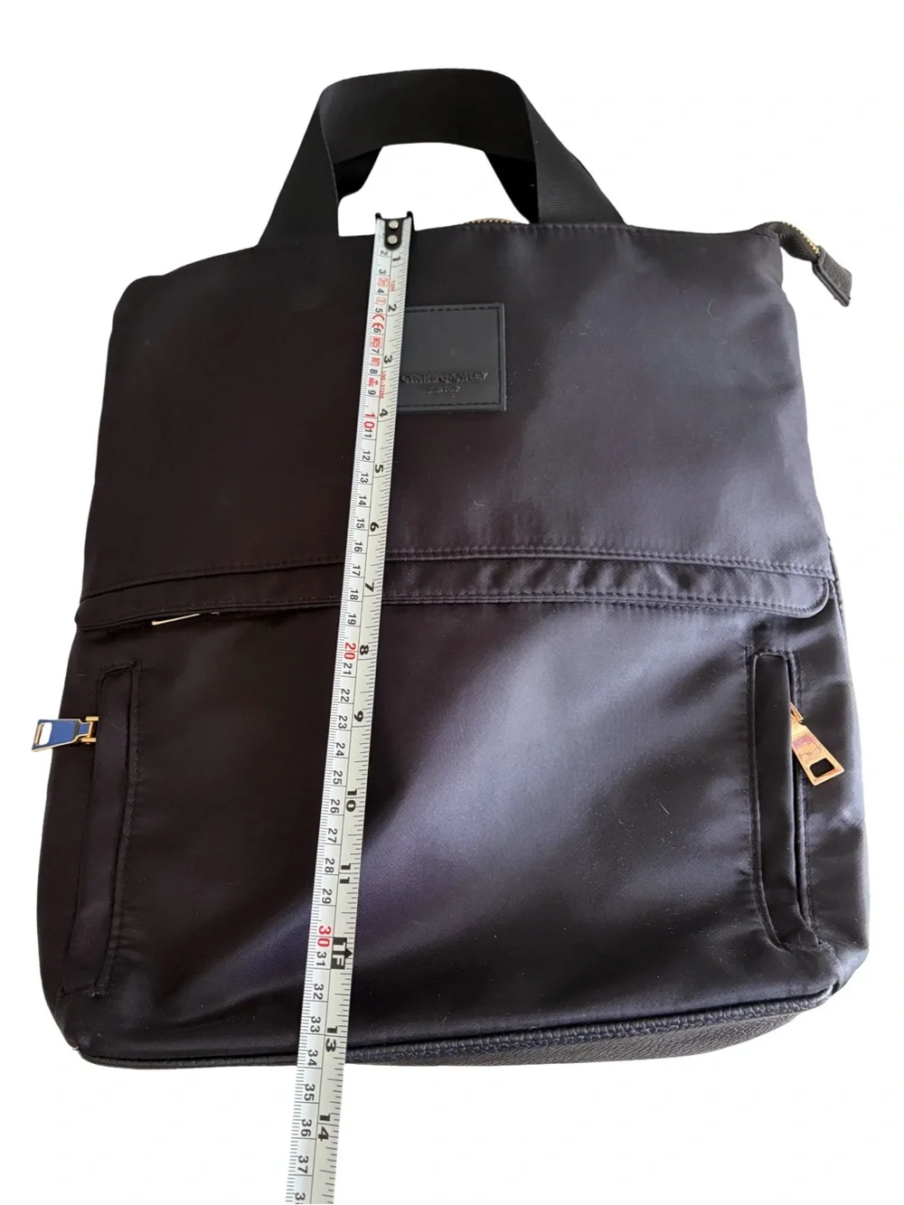 Cynthia Rowley Black Nylon Laptop Backpack Travel Work
